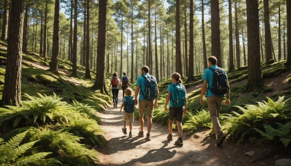 Balade familiale dans la forêt de l'Ospedale en Corse