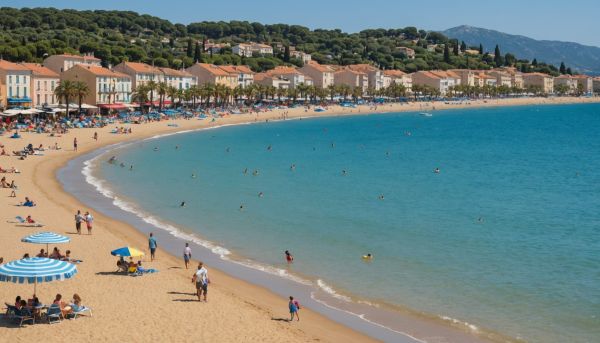 Plage centre argelès sur mer : front de mer, sable et animations estivales avec le camping argelès vacances